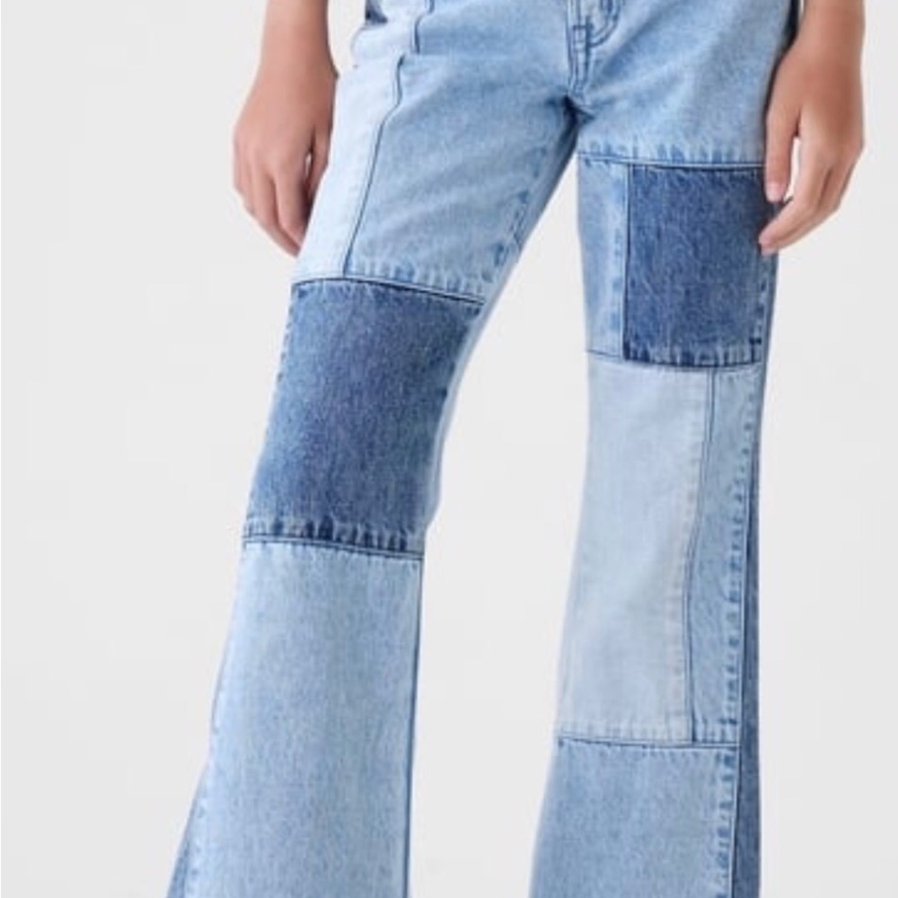 GAP Kids- High Rise Patchwork '70s Flare Jeans
